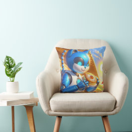 Almofada Gato espacial com Donut