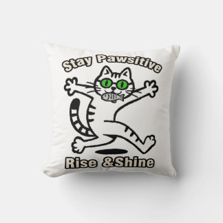 Almofada Gato Fique Positivo