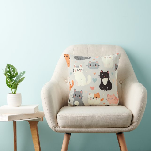 Almofada gato fofo (Cadeira)