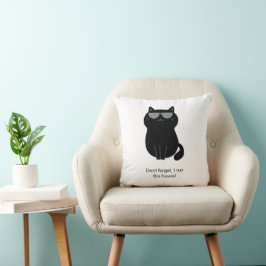 Almofada Gato Fofo - Agora eu mando nesta casa!