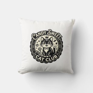 Almofada Gato Fofo Doce Gráfico de Gato Engraçado - Doce Ga
