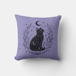 Almofada Gato místico bajo la luna