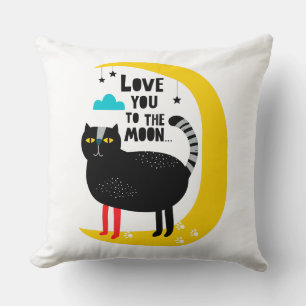 Almofada Gato na lua