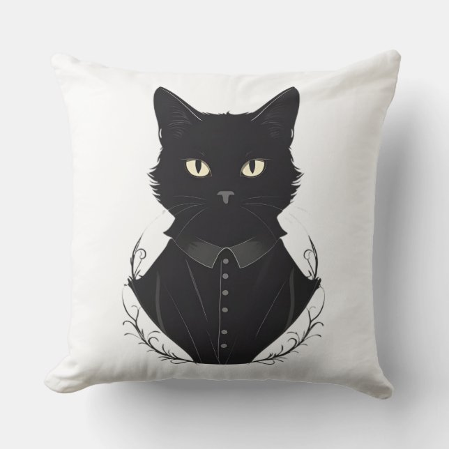 Almofada Gato Negro Encantado de Salem (Frente)