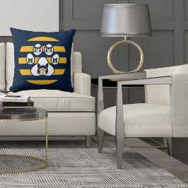 Almofada Gato Nos Óculos De Sol Em Vintage, Peças Sunset, M