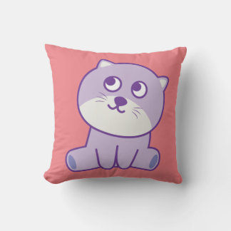 Almofada gato olhando para o céu