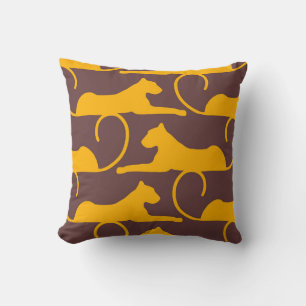 Almofada Gato-Pantera-Pantera-Leopardo-abstrato