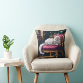 Almofada Gato Persa Branco