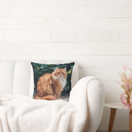 Almofada Gato Persa Laranja