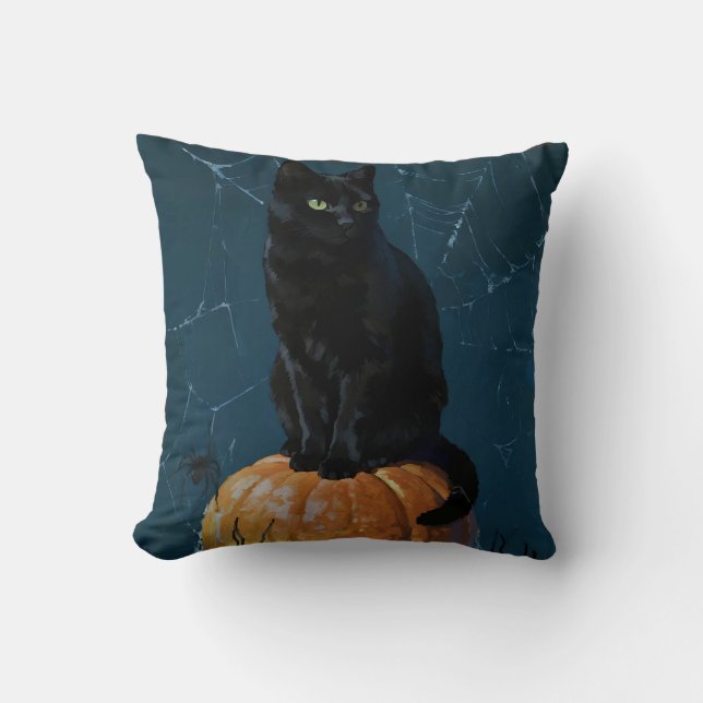 Almofada Gato Preto (Frente)