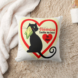 Almofada Gato Preto Chorando Velho Namorado Vintage S