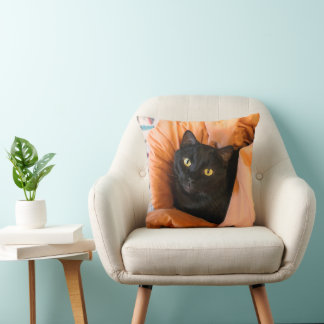Almofada Gato Preto Fofo