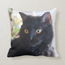 Almofada Gato preto, travesseiro decorativo