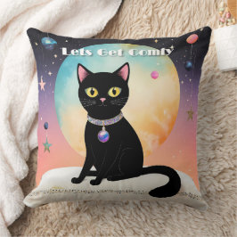 Almofada Gato Preto - Vamos nos Sentir Confortáveis
