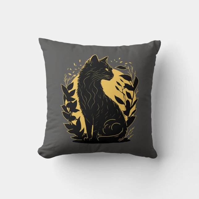 Almofada Gato Sentado (Frente)