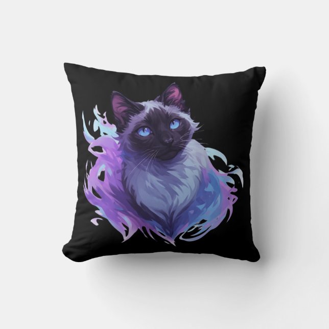 Almofada Gato Siames Cute (Frente)