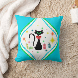 Almofada Gato Siamês Natal Retro