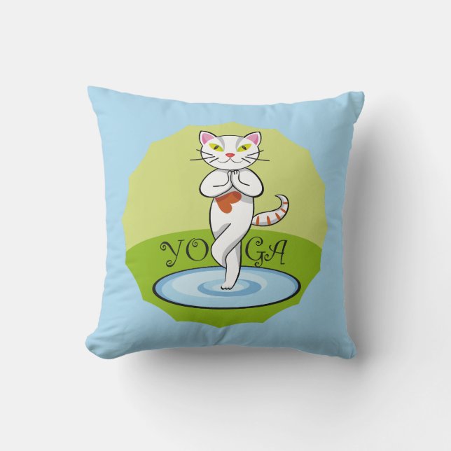 Almofada Gato Yoga (Frente)