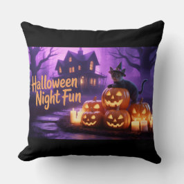 Almofada Gatos Adoráveis E Que Cortam A Pumpkin