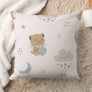 Almofada Gatos Anjo Kawaii & Nuvens (2)