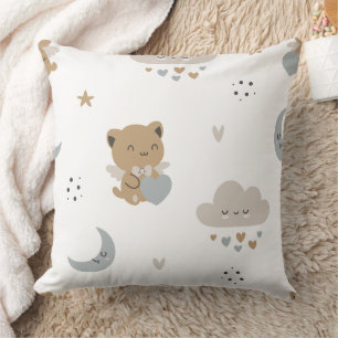 Almofada Gatos Anjos Kawaii & Nuvens (1)