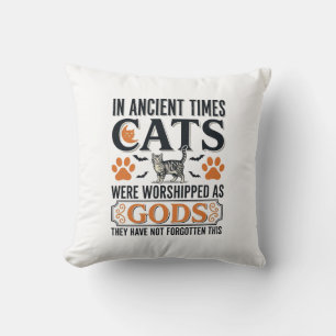 Almofada Gatos Antigos Engraçados Adorados Como Deuses Cami