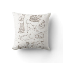 Gatos Engraçados Antigos com Múltiplas Poses