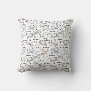 Almofada Gatos Fofinhos e Corações Meow
