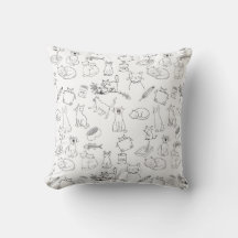 Gatos Fofos Desenhados à Mão