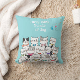 Almofada Gatos Fofos, Pequeno Feixe de Alegria Fofo, Modern