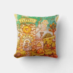 ALMOFADA GATOS NEGROS, TRAVESSEIRO DECORATIVO DE FÁBRICA DE