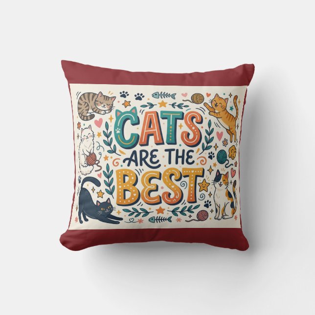 Almofada Gatos São os Melhores (Frente)