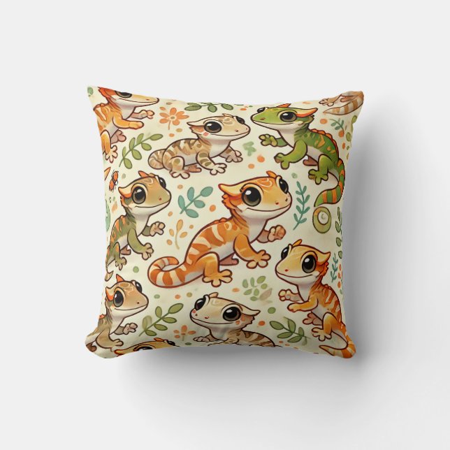 Almofada Gecko Cushion Cushion, Cushion, Cushion, Cushion,  (Frente)