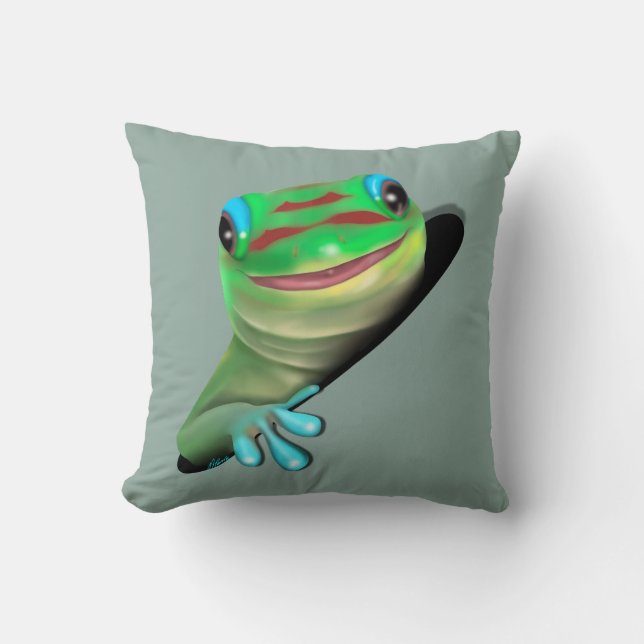 Almofada Gecko em um buraco (Frente)