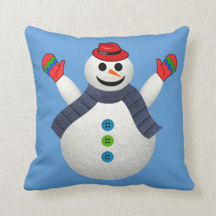 ALMOFADA GELADO O TRAVESSEIRO DO NATAL DO BONECO DE NEVE