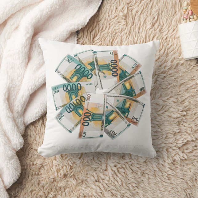 Almofada Geldkissen – Luxusdesign mit Euro-Motiven (Cobertor)