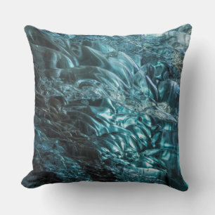 Almofada Gelo azul de uma caverna de gelo, Islândia
