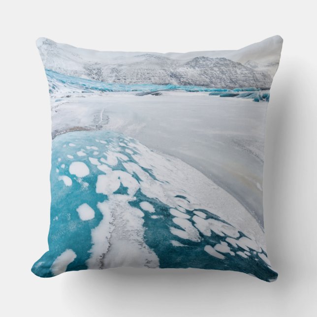 Almofada Gelo de glaciar congelado, Islândia (Frente)