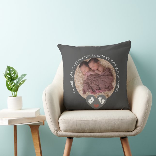 Almofada Gêmeos Mal-Carneiros Bebê Perda Memorial de Nascim (Cadeira)