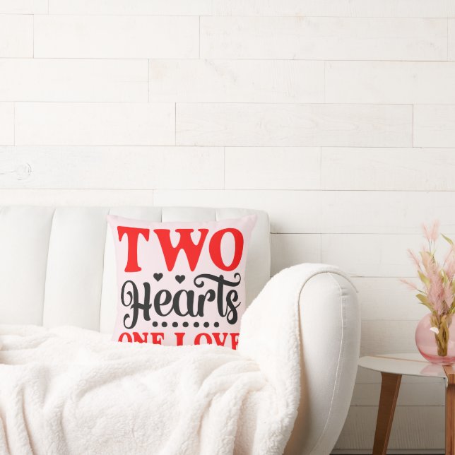 Almofada Gêmeos Valentines - Duas Corações Um Amor Travesse (Sofá)