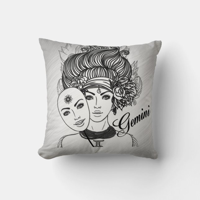Almofada Gemini mascarada Lady Zodiac (Frente)