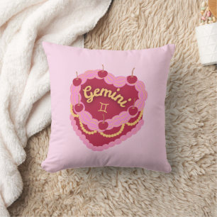 Almofada Gemini Zodiac Pastel Heart Cake