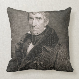 Almofada General principal William Henry Harrison, gravado