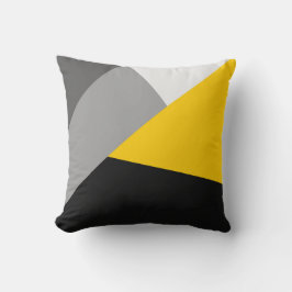 Almofada Geo amarelo e preto cinzento moderno simples