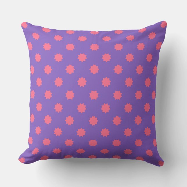 Almofada Geo roxo e rosa (Frente)