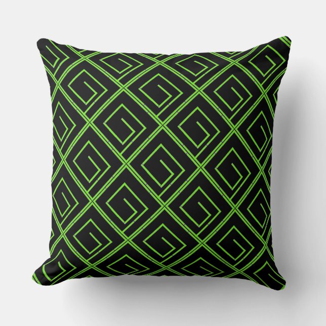 Almofada Geo Verde Preto (Frente)