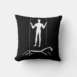 Almofada Geoglyph LongMan Antigo Homem Arte Uffington Caval