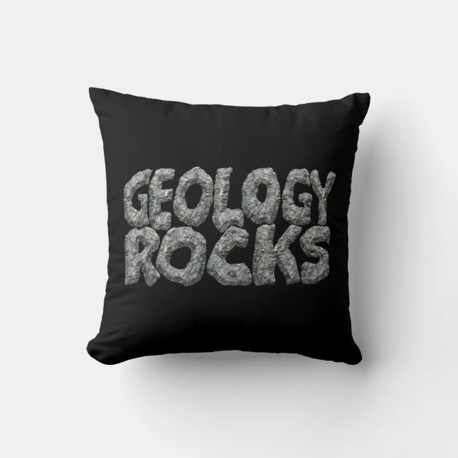 Almofada Geologia é demais - Trocadilho de Ciências da Terr (Frente)