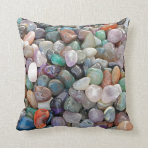 Almofada Geology Rocks Gem semi precioso Stone Quartz