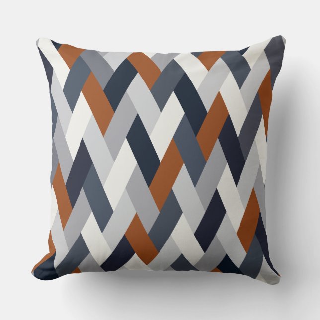 Almofada Geometria da robusta do marinho VI (Frente)
